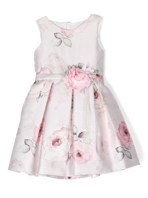 Mimilù floral-print sleeveless dress - Pink