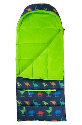 mimish Kids' Sleep-n-Pack Dinosaur Print Sleeping Bag Backpack in Dinosaurs
