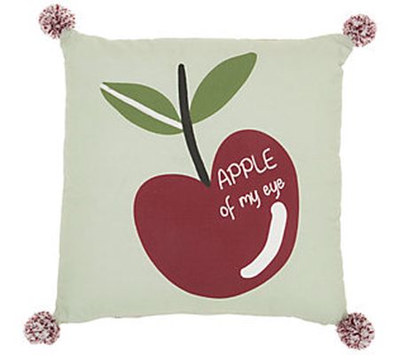 Mina Victory Apple Of My Eye 16" X 16" Throw Pi llow