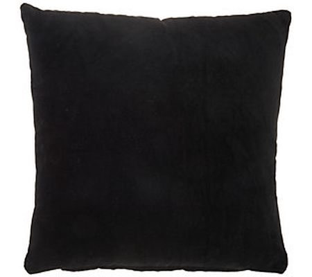 Mina Victory Solid Velvet 16" X 16" Throw Pillo w