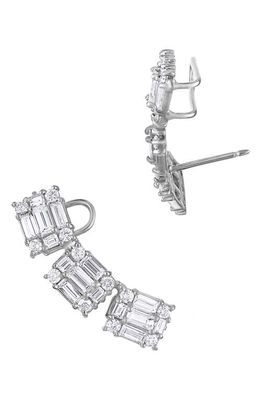 Mindi Mond Clarity Diamond Ear Crawlers in White Gold/Diamond 