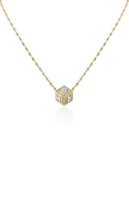 Mindi Mond Clarity Dimensional Diamond Pendant Necklace in Yellow Gold/Diamond