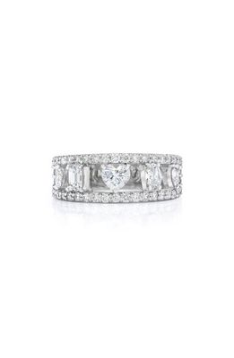 Mindi Mond Fancy Mixed Cut Diamond Ring in White Gold/Diamond 