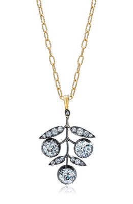 Mindi Mond Old European Diamond Vine Necklace in 18K Yg /Dia