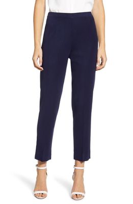 Ming Wang Knit Ankle Pants in Indigo