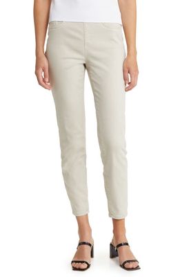 Ming Wang Slim Fit Ankle Pull-On Jeans in Limestone