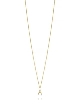 Mini Amelia 14K Gold Initial Pendant Necklace