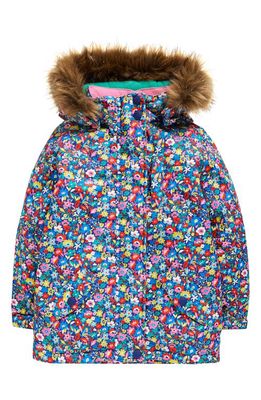 Mini Boden Kids' All Weather Waterproof Jacket in Multi Patchwork Floral