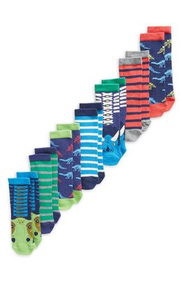 Mini Boden Kids' Assorted 7-Pack Crew Socks in Multi