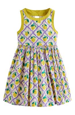 Mini Boden Kids' Back Detail Dress in Lavender Lemon Grove