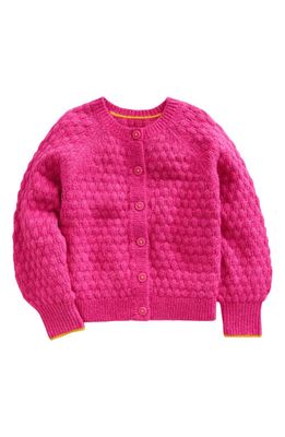 Mini Boden Kids' Bobble Stitch Cardigan in Pink