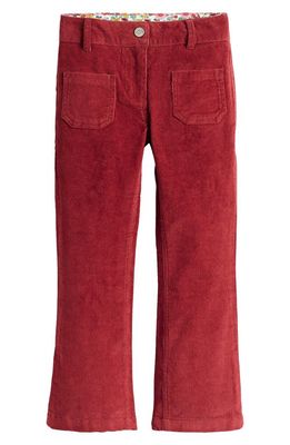 Mini Boden Kids' Corduroy Bootleg Jeans in Russet Red Cord
