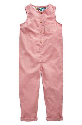 Mini Boden Kids' Cotton Corduroy Jumpsuit in Almond Pink