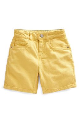 Mini Boden Kids' Cotton Denim Shorts in Yellow