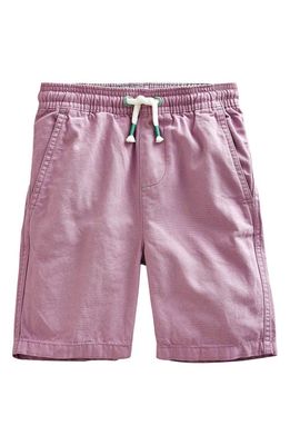 Mini Boden Kids' Cotton Drawstring Shorts in Smokey Lavender