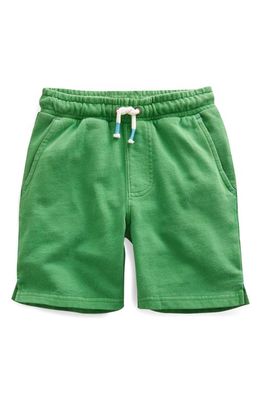 Mini Boden Kids' Cotton Sweat Shorts in Deep Grass Green