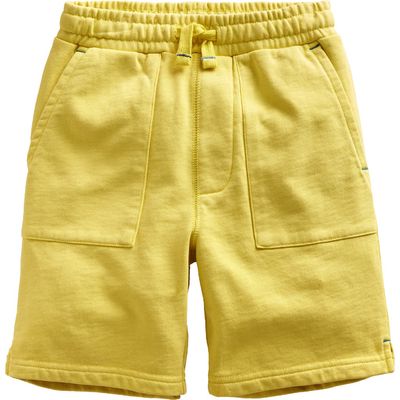Mini Boden Kids' Cotton Sweat Shorts in Zest Yellow
