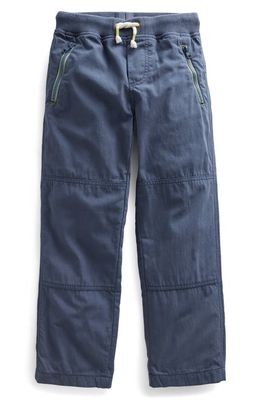 Mini Boden Kids' Cozy Lined Drawstring Pants in Robot Blue