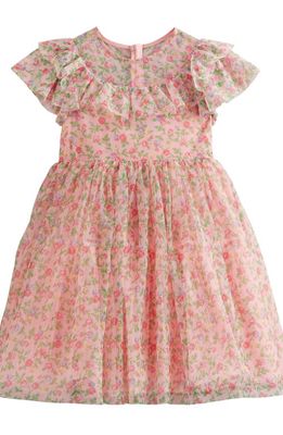 Mini Boden Kids' Floral Tulle Dress in Rambling Rose Floral
