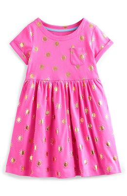 Mini Boden Kids' Fun Cotton Jersey Dress in Tickled Pink/suns