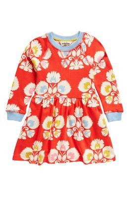 Mini Boden Kids' Print Sweatshirt Dress in Strawberry Tart Woodblock