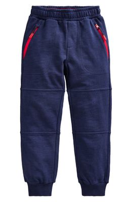 Mini Boden Kids' Reinforced Knee Cotton Joggers in College Navy