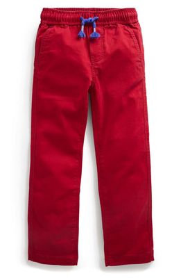Mini Boden Kids' Relaxed Slim Pull-On Pants in Royal Red