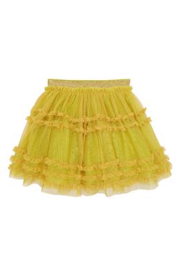 Mini Boden Kids' Ruffle Tulle Skirt in Oil Yellow
