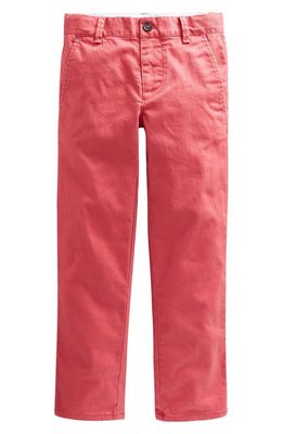 Mini Boden Kids' Stretch Cotton Chino Pants in Cherry Tomato Red