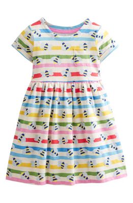 Mini Boden Kids' Stripe Cotton Dress in Multi Bee