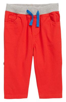 Mini Boden Roll Up Trousers in Red