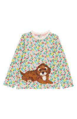 Mini Boden Superstitch Floral T-shirt in Multi Floral Dogs