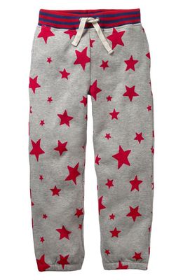 Mini Boden Sweatpants in Grey Marl Red Stars