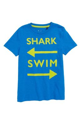 Mini Boden Type T-Shirt in Yogo Blue Swim