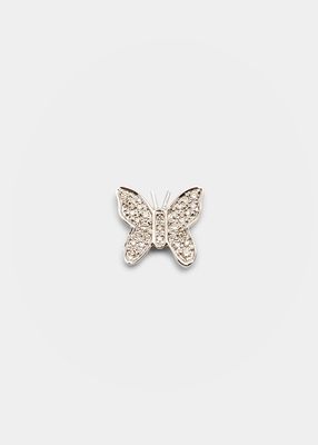 Mini Butterfly Stud Earring with Diamonds