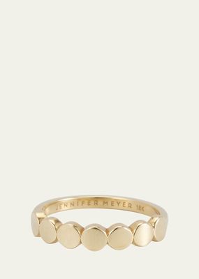 Mini Circle Link Ring in Yellow Gold, Size 6.5