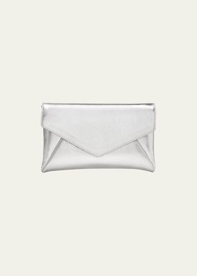 Mini Envelope Metallic Leather Clutch Bag