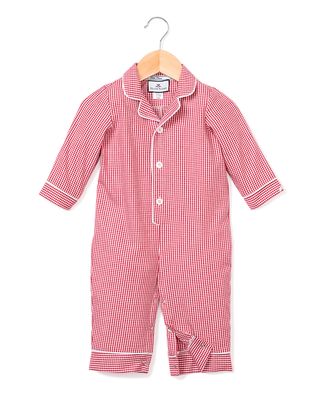 Mini Gingham Coverall, Size 0-24 Months