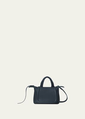 Mini Grained Leather Top-Handle Bag