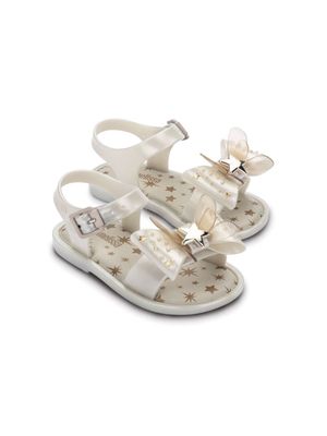 Mini Melissa bow-detail sandals - White