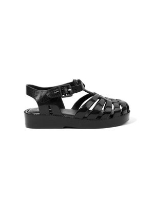 Mini Melissa buckle-fastening jelly sandals - Black