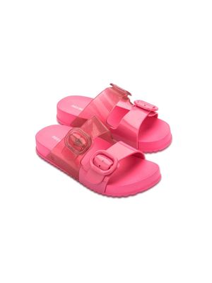 Mini Melissa buckle-fastening slides - Pink