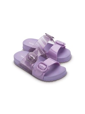 Mini Melissa buckle-fastening slides - Purple