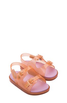 Mini Melissa Buckle Strap Sandal in Orange Pink