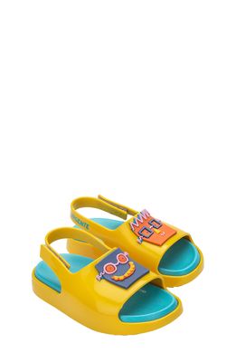 Mini Melissa Cloud Sandal in Yellow/Blue