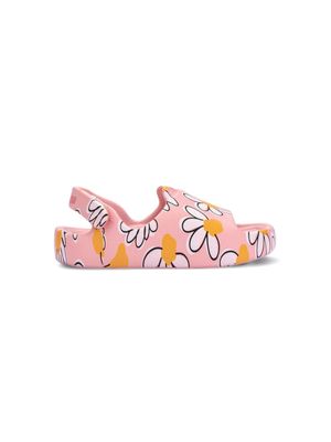 Mini Melissa floral-print sandals - Pink