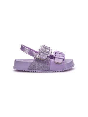 Mini Melissa glitter-detail sandals - Purple