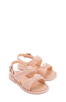 Mini Melissa Kids' Velvet Slingback Sandal in Pink Glitter