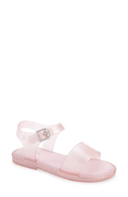 Mini Melissa Mar Glitter Jelly Sandal in Pink/Glitter