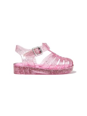 Mini Melissa Possession glitter jelly sandals - Pink